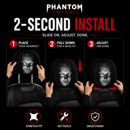 Scary Headrest Cover 2-pack