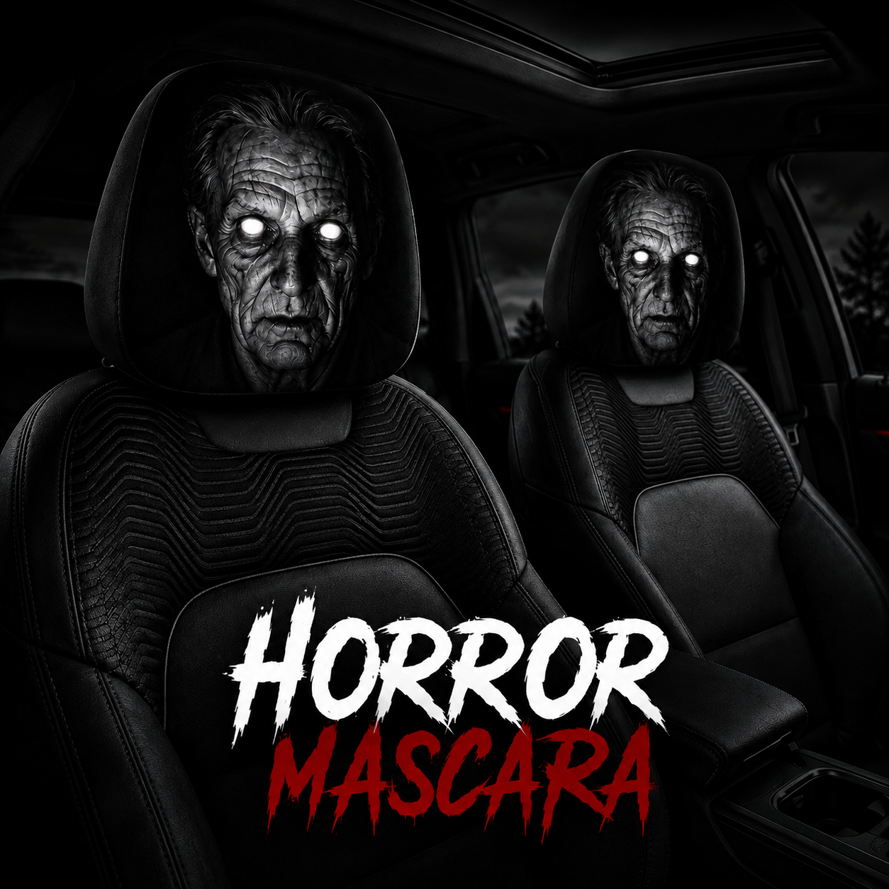 Scary Headrest Cover 2-pack