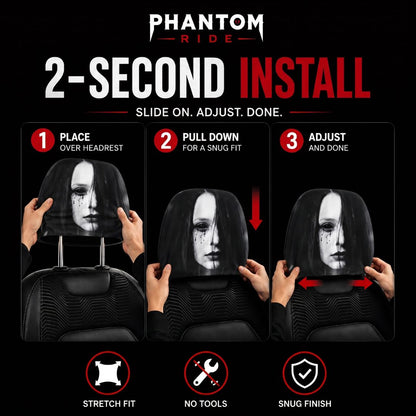 Scary Headrest Cover 2-pack